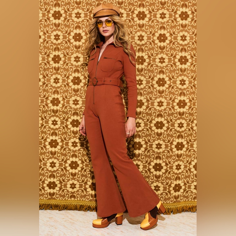 Hippie shake Ramble on orange jumpsuit